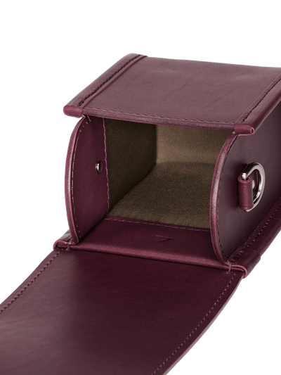 Steerhide  Pet Randoseru with Harness in Burgundy Made in Japan