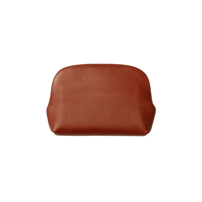 Steerhide  Bengara Heritage Gamaguchi Coin Case in Bengara Red Made in Japan