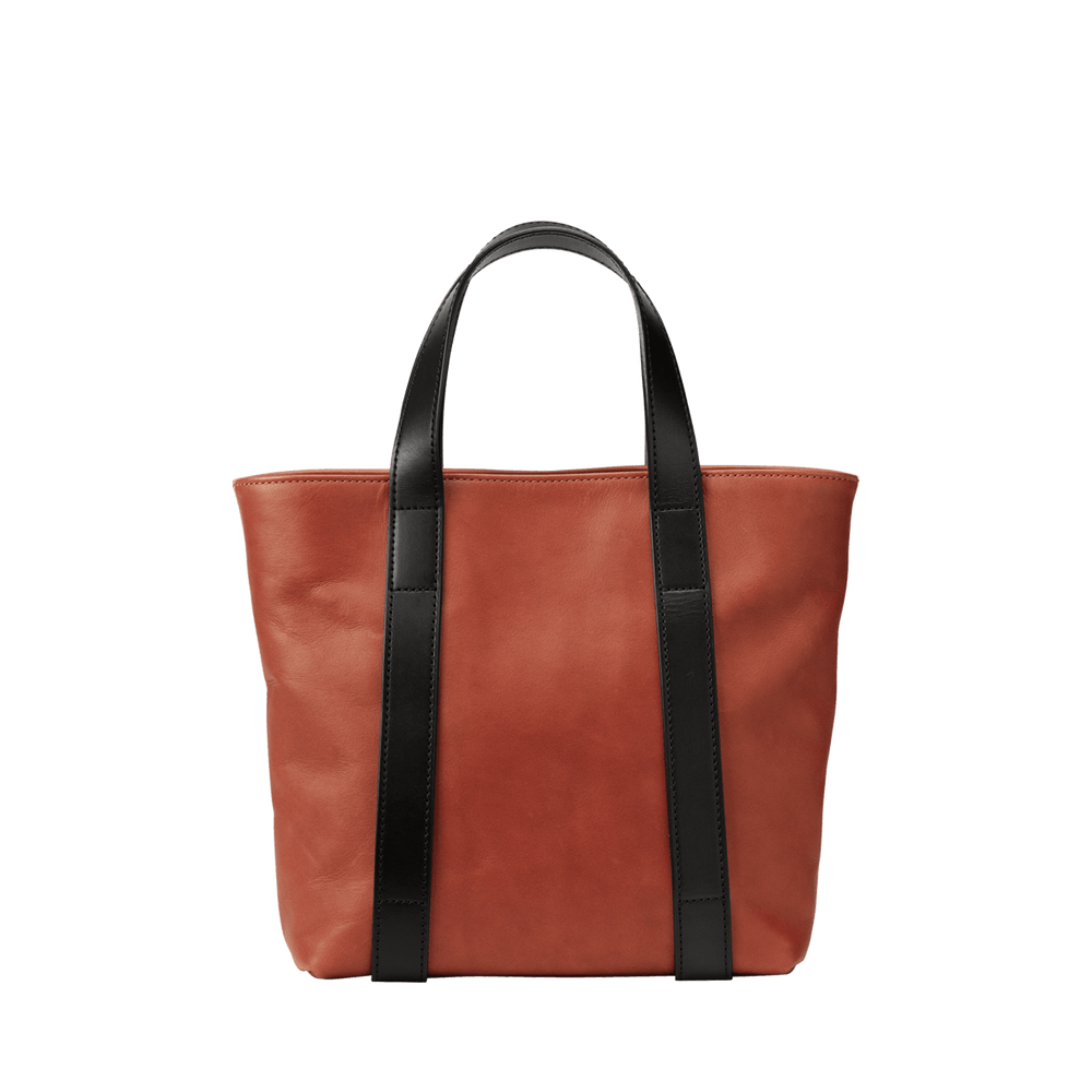 Steerhide  Bengara Heritage Small Tote in Bengara Red Made in Japan