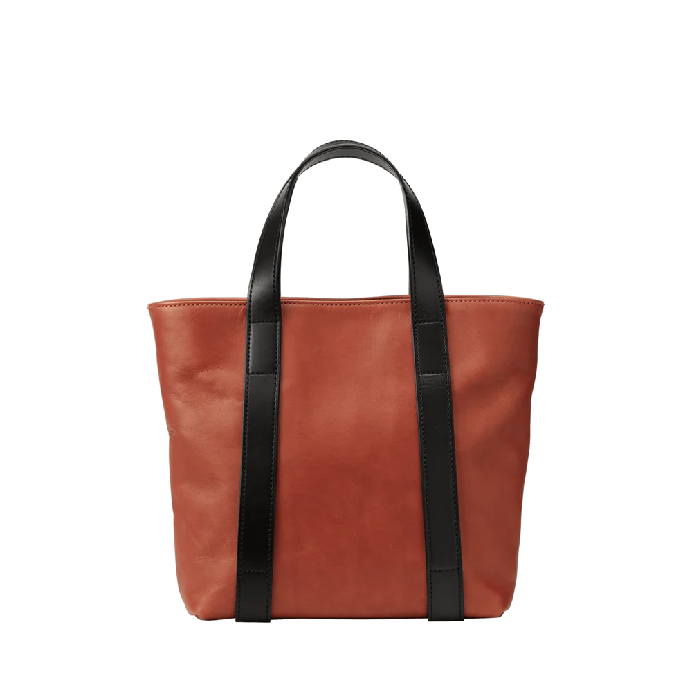 Steerhide  Bengara Heritage Small Tote in Bengara Red Made in Japan