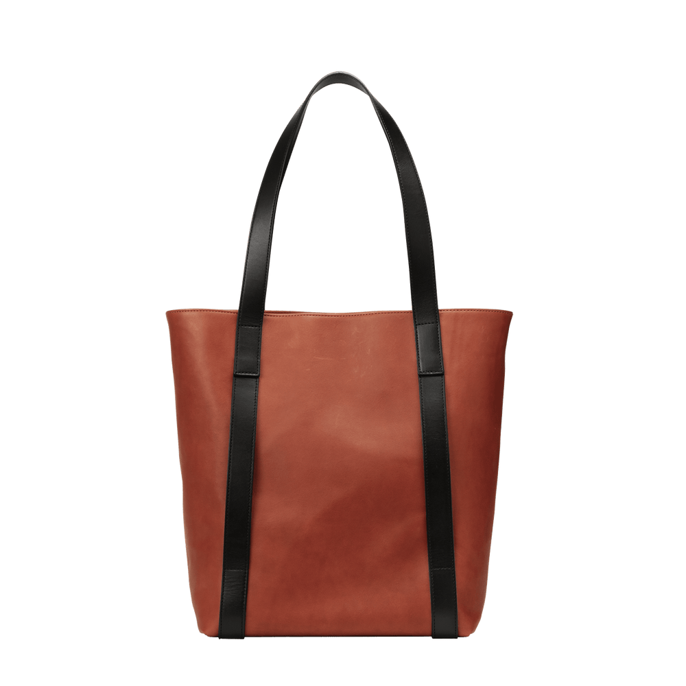 Steerhide  Bengara Heritage Tote in Bengara Red Made in Japan