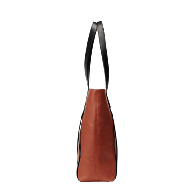 Steerhide  Bengara Heritage Tote in Bengara Red Made in Japan