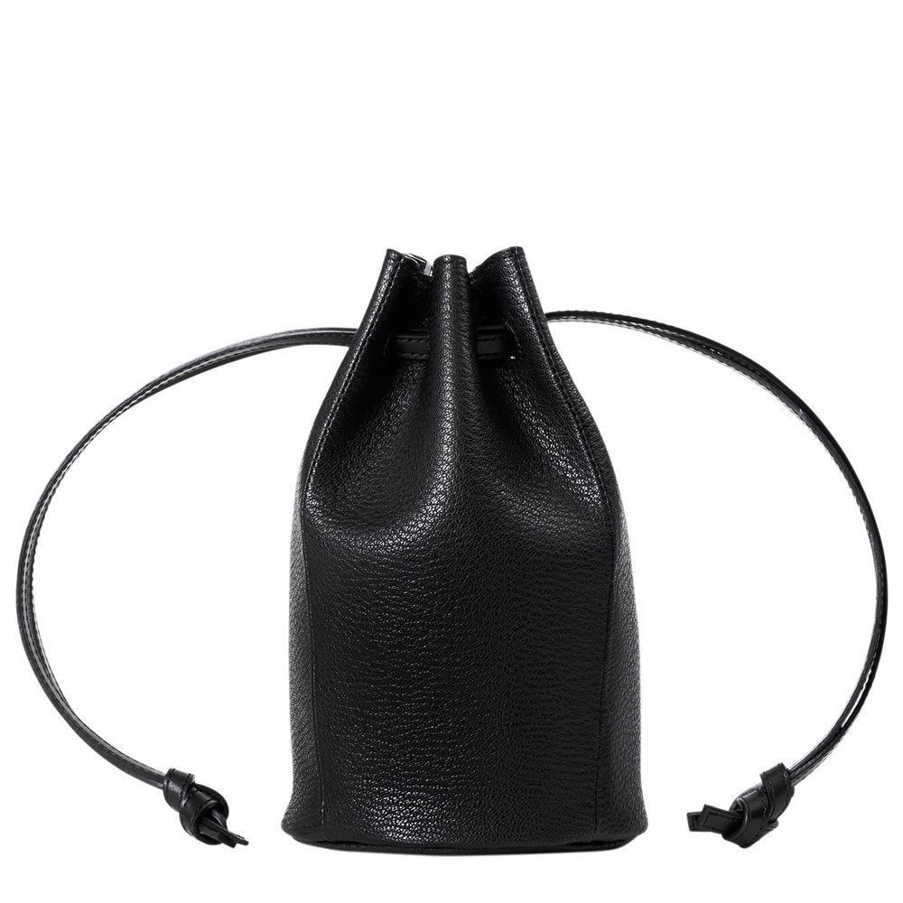 Goatskin  Chari-Happo Drawstring Bag in Truffle Made in Japan