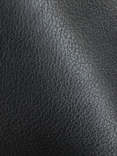 Goatskin  Chari-Happo L-Zip Wallet in Black Made in Japan