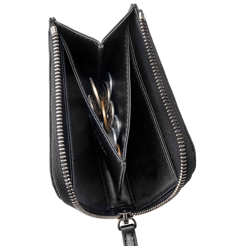 CLHEI Leather Zip Around Wallet