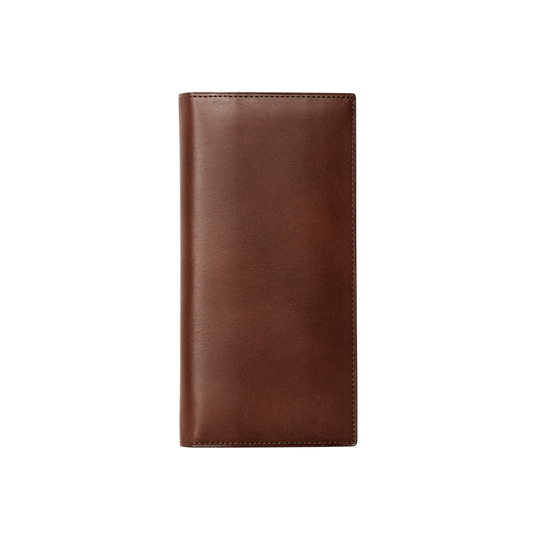 Steerhide  Nume plus Vertical Long Wallet in Chestnut Made in Japan