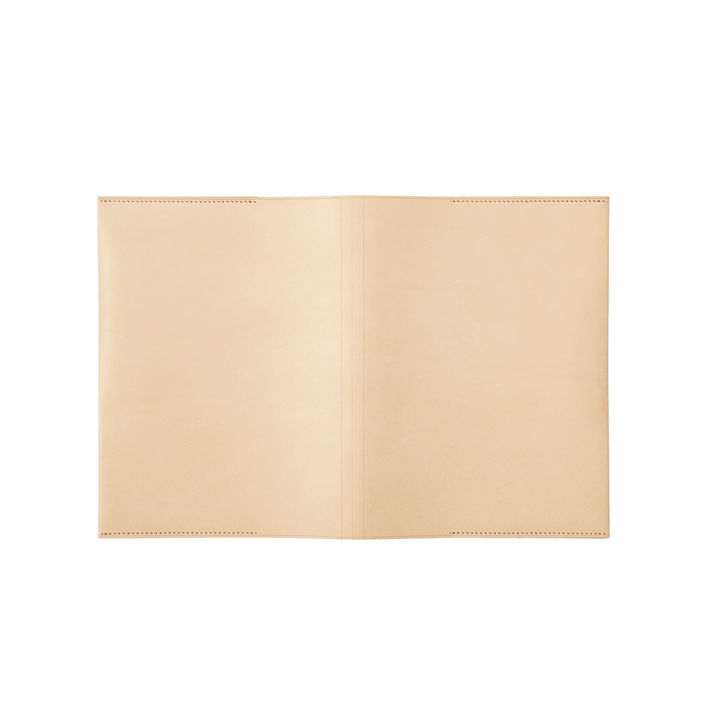 Bull Hide  Plain Nume A5 Notebook Cover in Plain Made in Japan