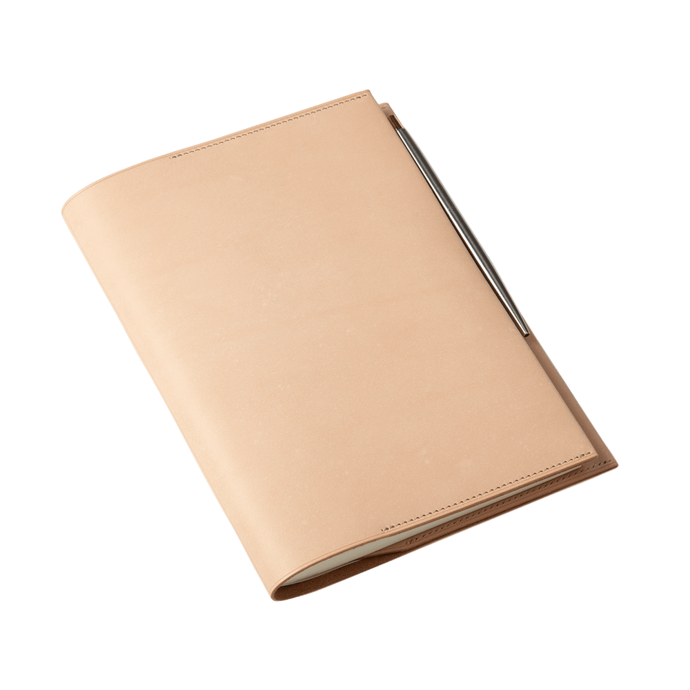 Bull Hide  Plain Nume A5 Notebook Cover in Plain Made in Japan