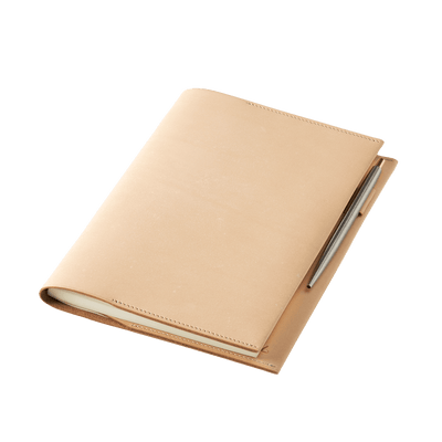 Bull Hide  Plain Nume A5 Notebook Cover in Plain Made in Japan