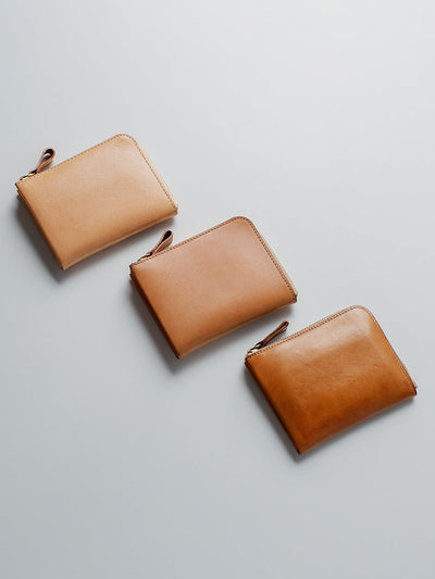 Bull Hide  Plain Nume Clutch Wallet in Plain Made in Japan