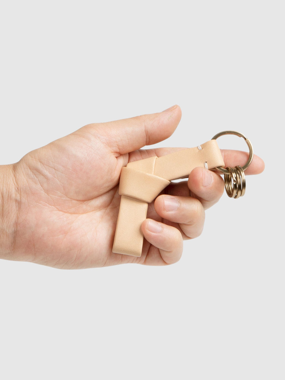 Bull Hide  Plain Nume Key Holder in Plain Made in Japan