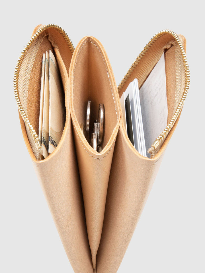 Plain Nume L Zip Wallet | Nume Leather Wallet | Tsuchiya Kaban