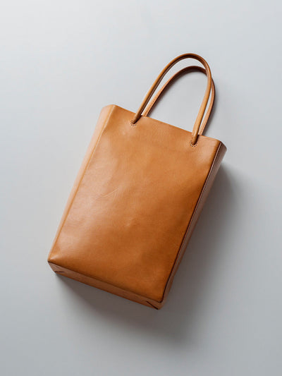 Bull Hide  Plain Nume Handy Tote in Plain Made in Japan