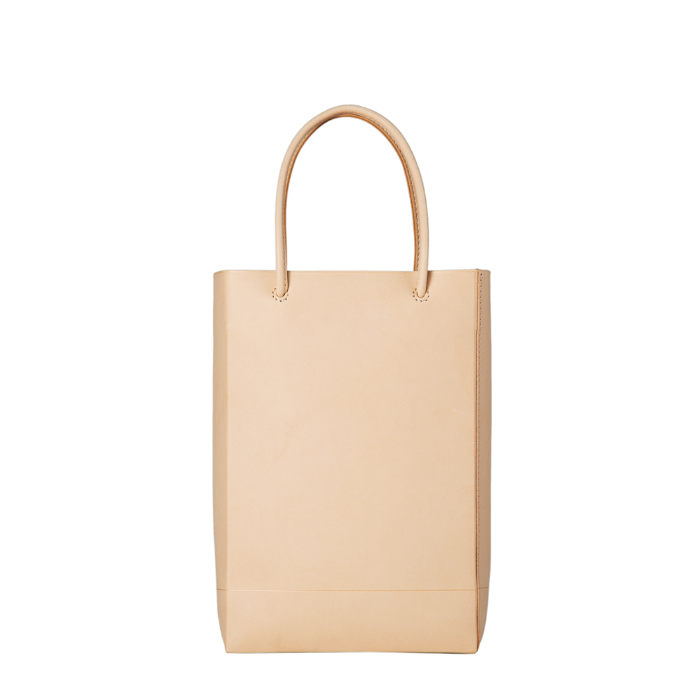 Bull Hide  Plain Nume Handy Tote in Plain Made in Japan