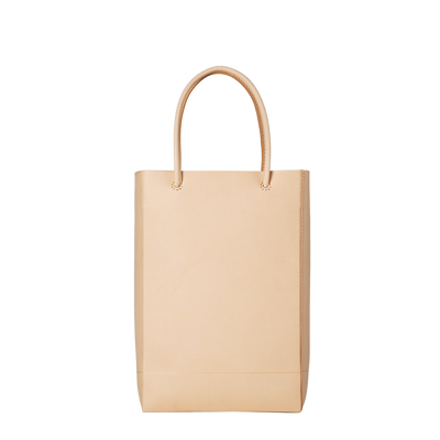 Bull Hide  Plain Nume Handy Tote in Plain Made in Japan