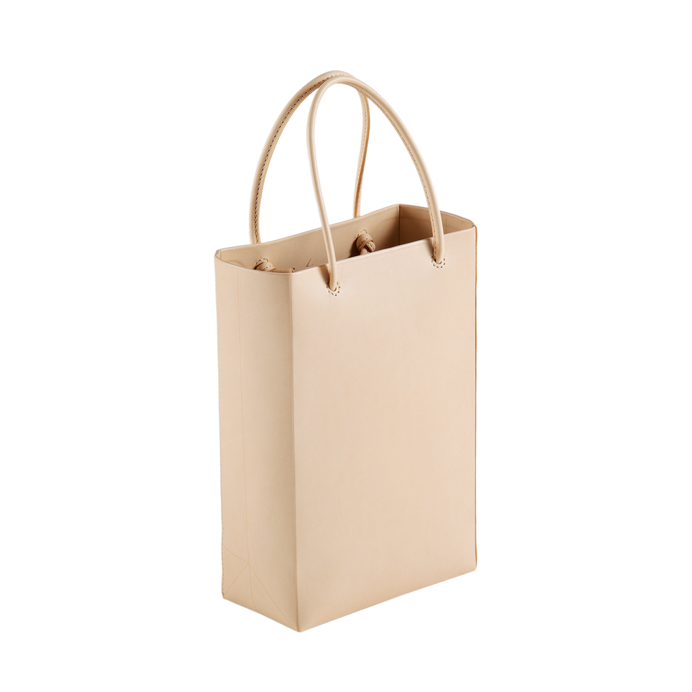 Bull Hide  Plain Nume Handy Tote in Plain Made in Japan