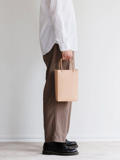 Bull Hide  Plain Nume Handy Tote in Plain Made in Japan