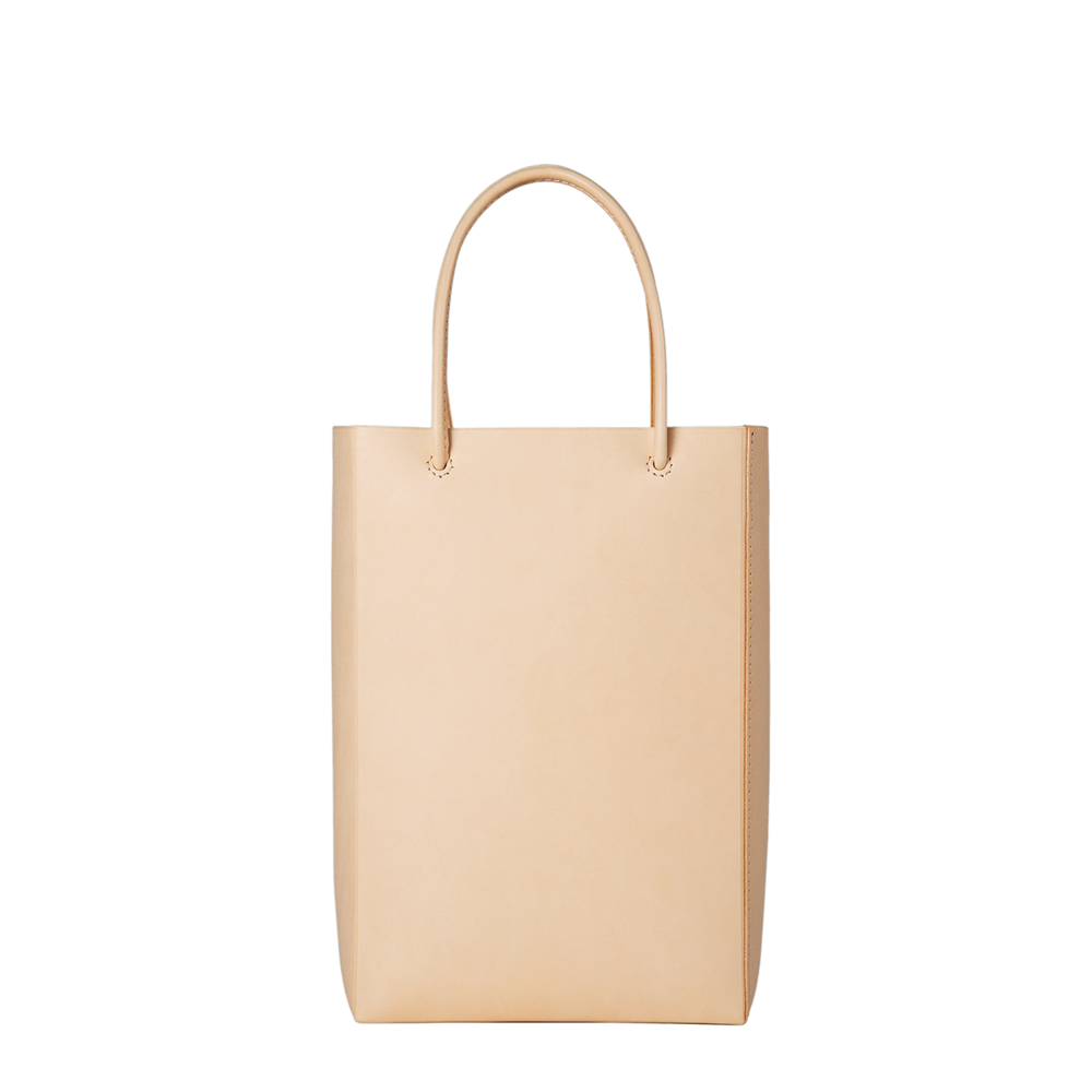 Bull Hide  Plain Nume Handy Tote in Plain Made in Japan