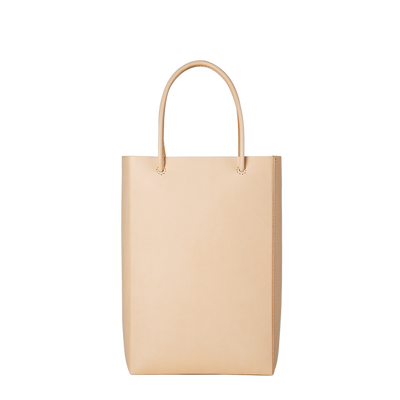 Bull Hide  Plain Nume Handy Tote in Plain Made in Japan