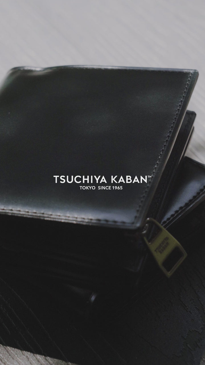 Cordovan Vertical Long Wallet With Coin Pocket | Cordovan Leather