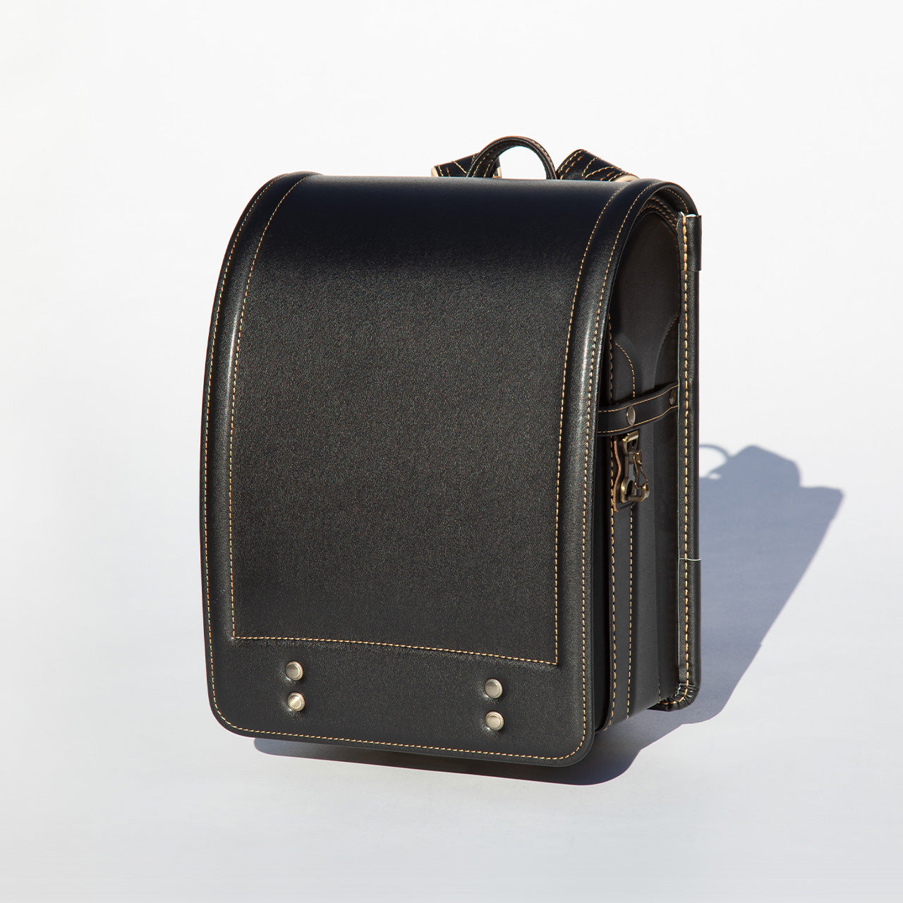 Cowhide Randoseru Cowhide in Black x Amber Made in Japan