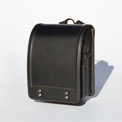 Cowhide Randoseru Cowhide in Black x Amber Made in Japan