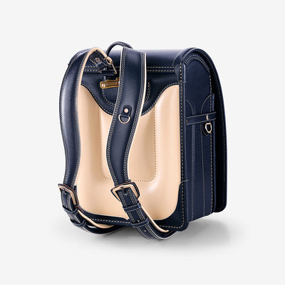 Cowhide Randoseru Cowhide in Deep Blue Made in Japan