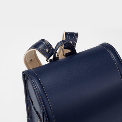 Cowhide Randoseru Cowhide in Deep Blue Made in Japan