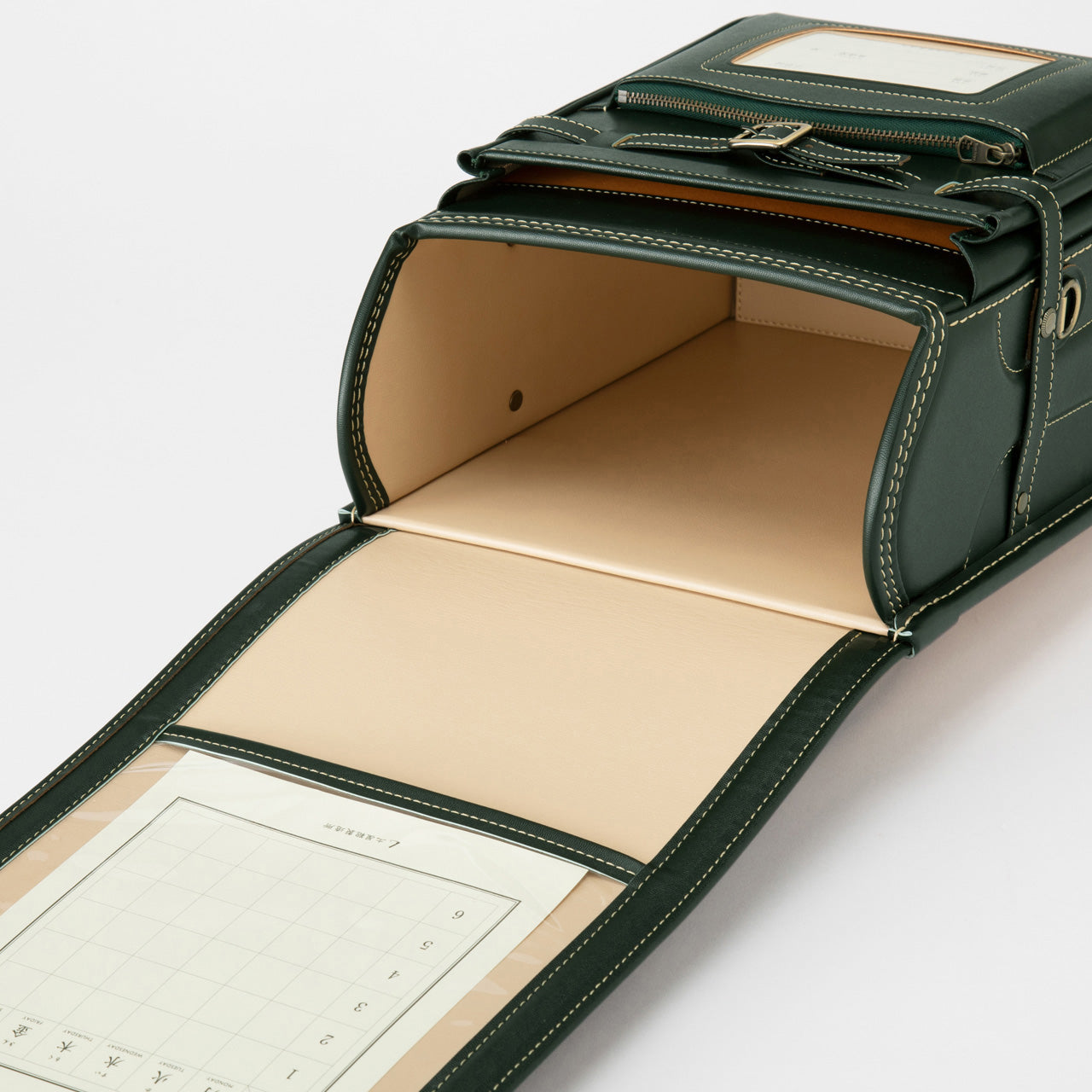 Cowhide Randoseru Cowhide in Deep Green Made in Japan