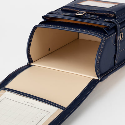 Cowhide Randoseru Cowhide in Deep Blue Made in Japan