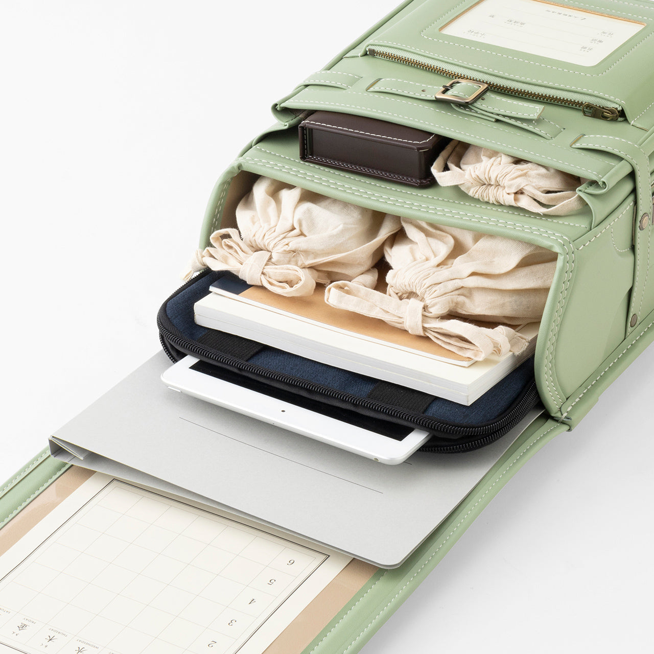 Cowhide Randoseru Cowhide in Deep Green Made in Japan