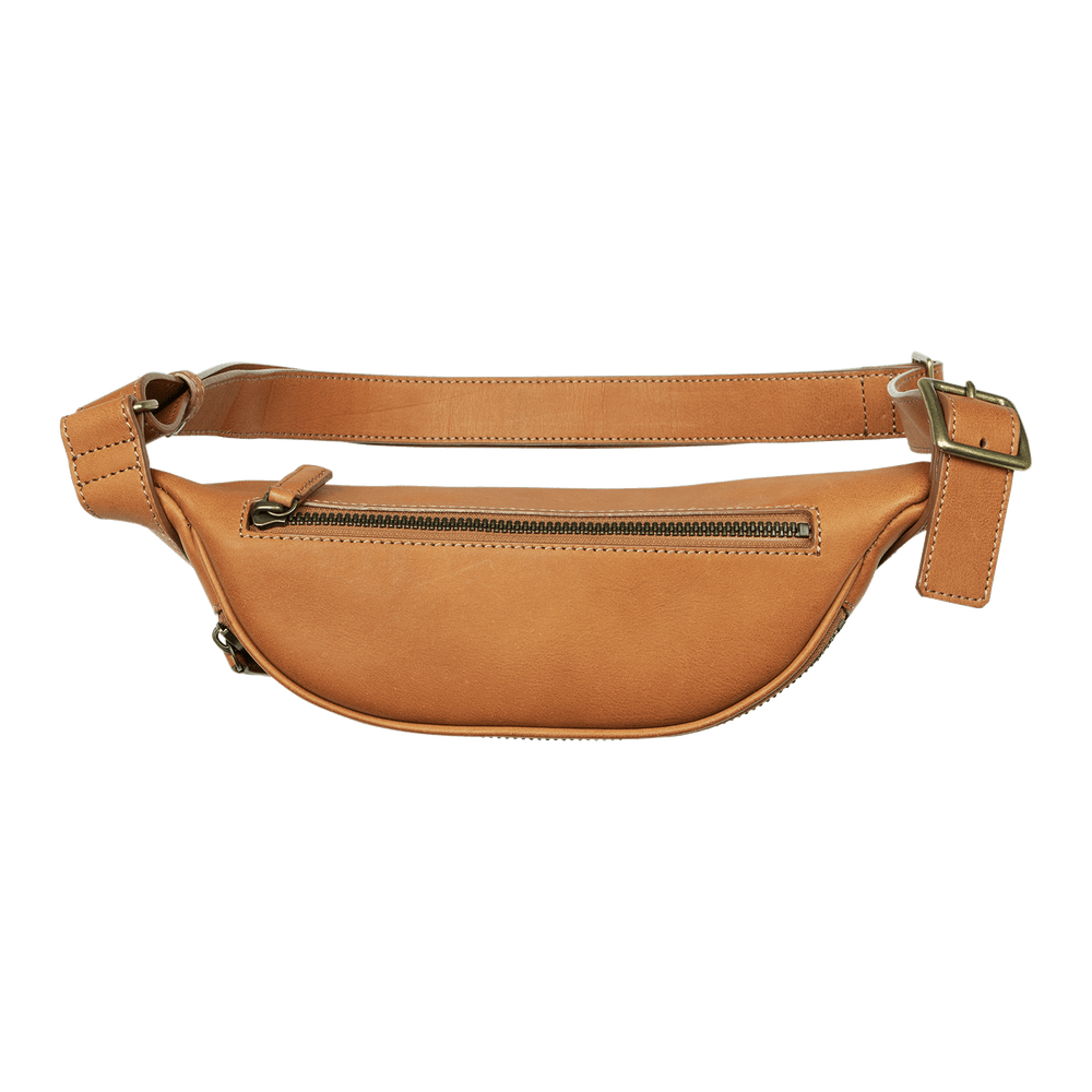 Cowhide  Roadster Crossbody Bag in Light Brown Made in Japan