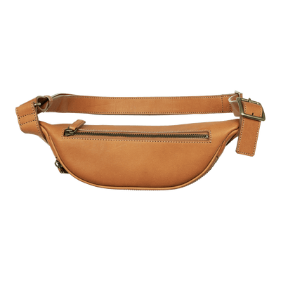 Cowhide  Roadster Crossbody Bag in Light Brown Made in Japan