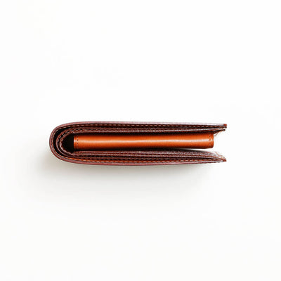 Cordovan Cordovan Wallet in Black x Black Made in Japan