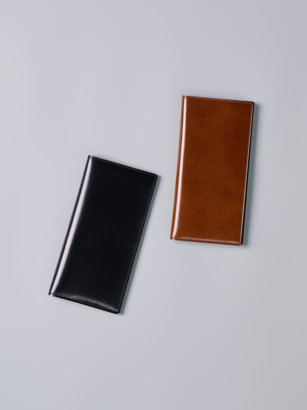 Cordovan Cordovan Long Slim Wallet in Brown Made in Japan