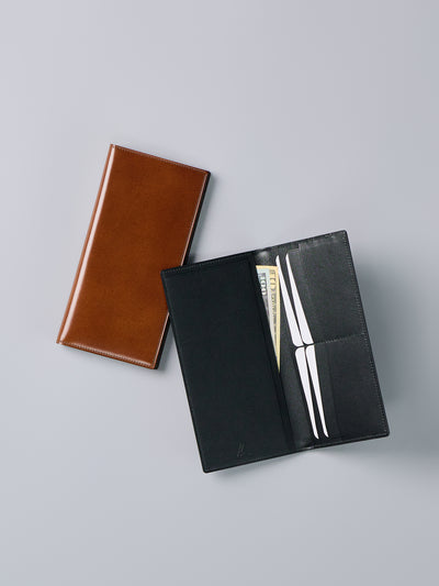 Cordovan Cordovan Long Slim Wallet in Brown Made in Japan