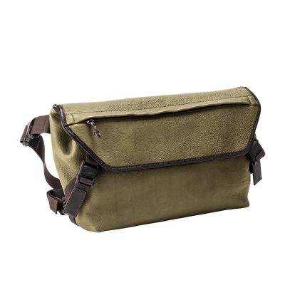 Steerhide  【Online Exclusive】Messenger Bag in Khaki Green Made in Japan