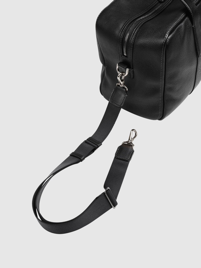 Steerhide (Soft Nume Leather) Tone Nume Weekender Bag in Stone Made in Japan