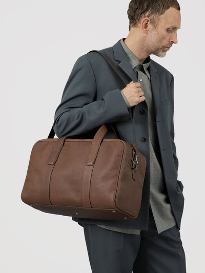 Steerhide  Tone Nume Weekender Bag in Dark Olive Made in Japan