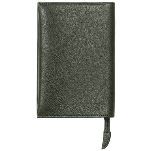 Steerhide  Tone Nume Book Cover in Dark Olive Made in Japan