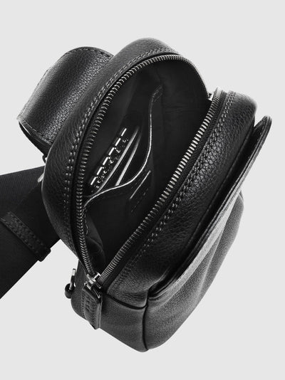 Steerhide (Soft Nume Leather) Tone Nume Small Crossbody Bag in Stone Made in Japan