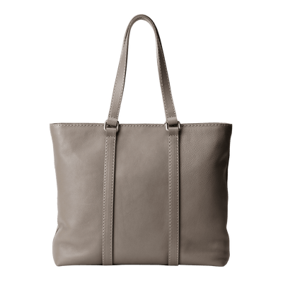Steerhide (Soft Nume Leather) Tone Nume Daily Tote in Stone Made in Japan