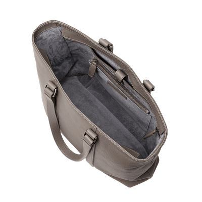 Steerhide (Soft Nume Leather) Tone Nume Daily Tote in Stone Made in Japan