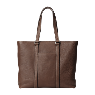 Steerhide (Soft Nume Leather) Tone Nume Daily Tote in Stone Made in Japan
