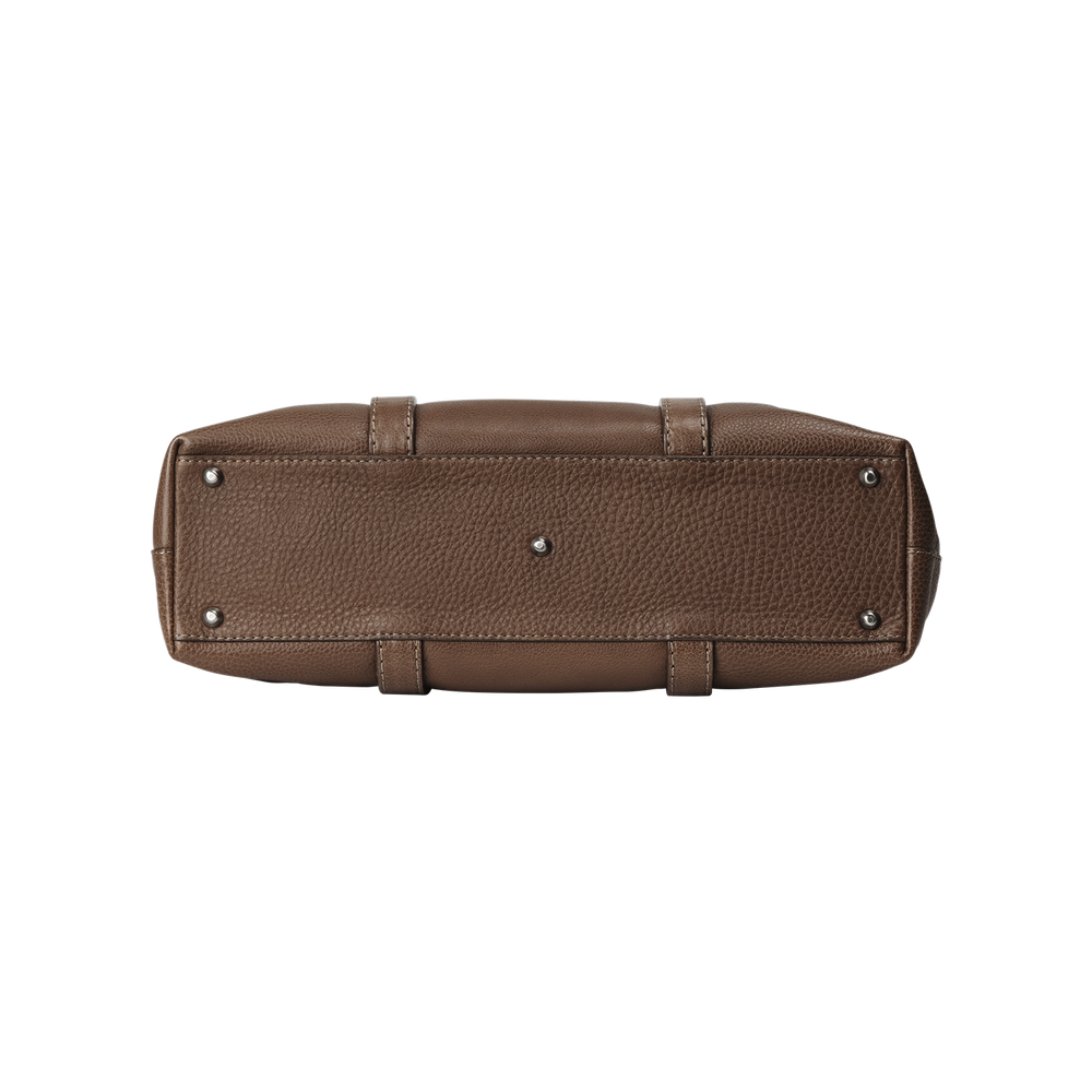 Steerhide (Soft Nume Leather) Tone Nume Daily Tote in Stone Made in Japan