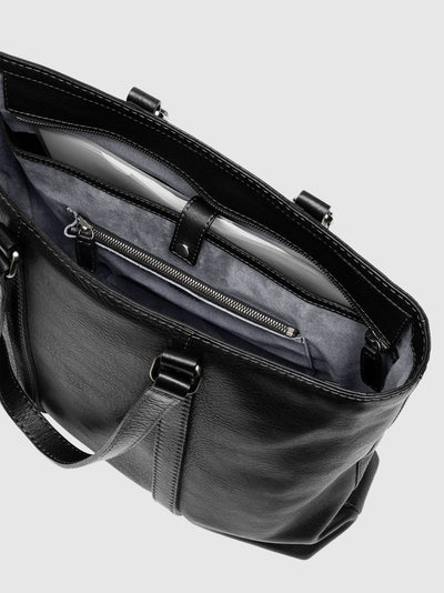 Steerhide (Soft Nume Leather) Tone Nume Daily Tote in Stone Made in Japan