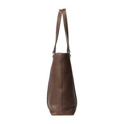 Steerhide (Soft Nume Leather) Tone Nume Daily Tote in Stone Made in Japan