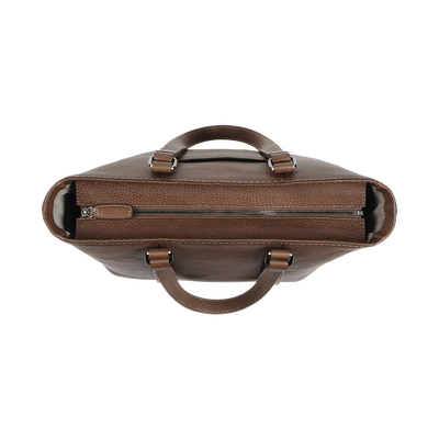 Steerhide (Soft Nume Leather) Tone Nume Daily Tote in Stone Made in Japan