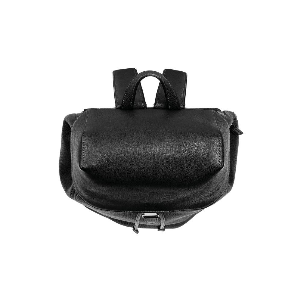 Steerhide (Soft Nume Leather) Tone Nume FlapTop Backpack in Stone Made in Japan