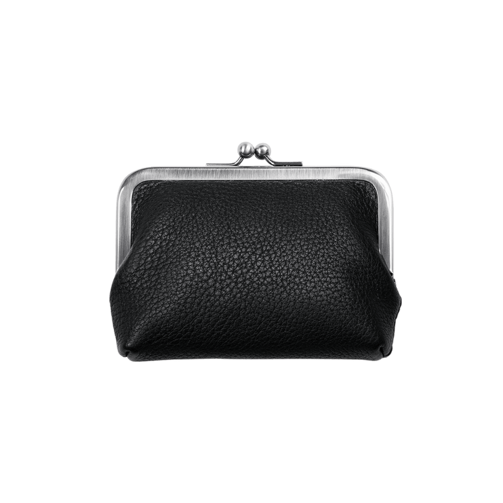 Tt 土屋鞄 ブラック レザー がま口 ケース 小銭入れ Tone Nume Gamaguchi Coin Pouch | Nume Leather Coin Pouch